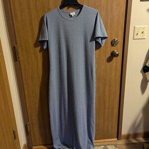 Lularoe Light Blue Dress, very long, XL